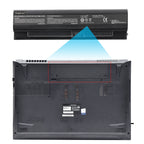 N950BAT-6 replacement Li-ion laptop battery 11.1V 62Wh 5500mAh installation inside gaming notebook chassis