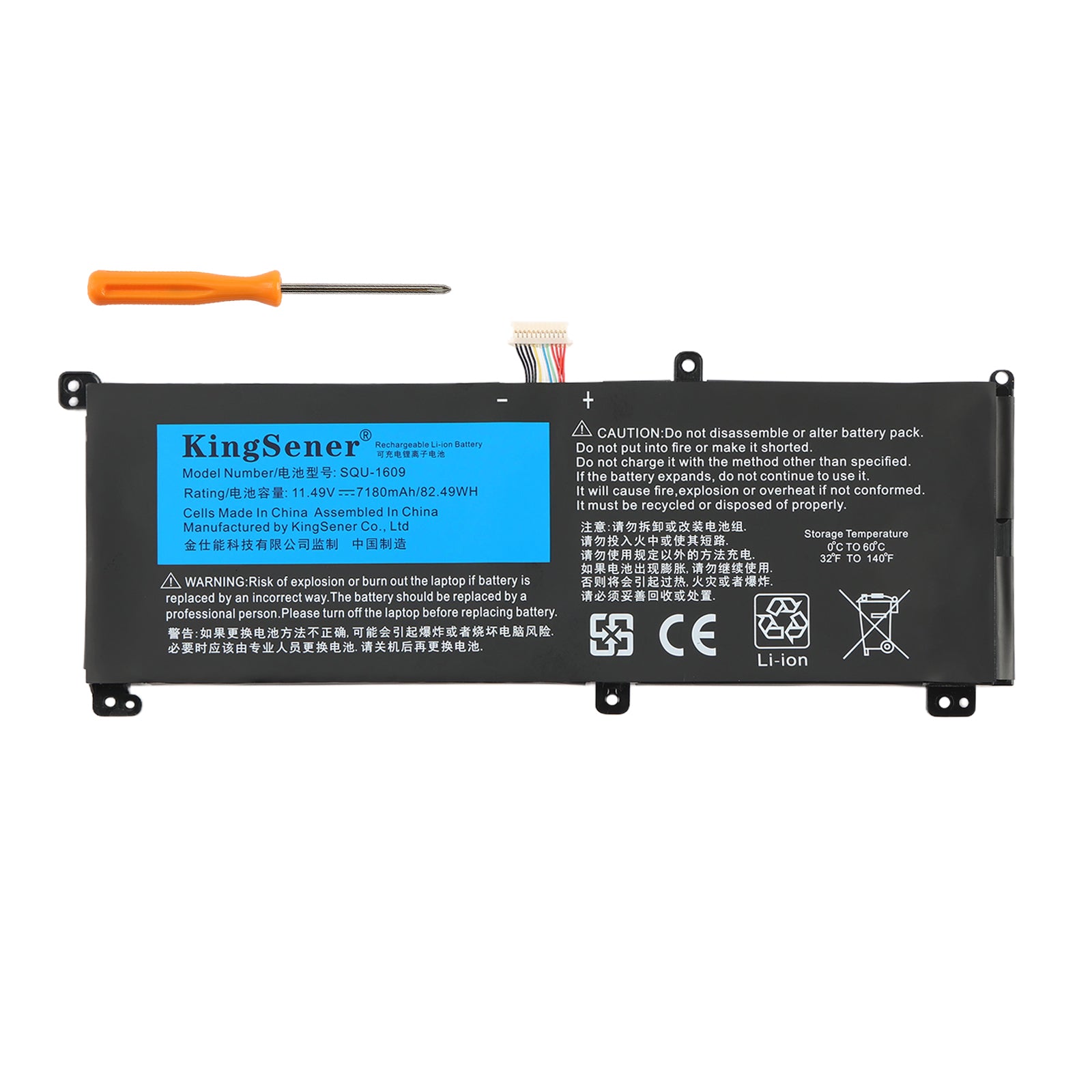 Hasee-SQU-1609-11.49V-82.49Wh-Laptop-Battery