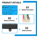 Hasee-SQU-1609-11.49V-82.49Wh-Laptop-Battery