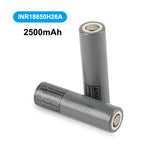 INR18650H26A 2500mAh 3.6V Li-ion Rechargeable Battery Cell – 22A High Drain