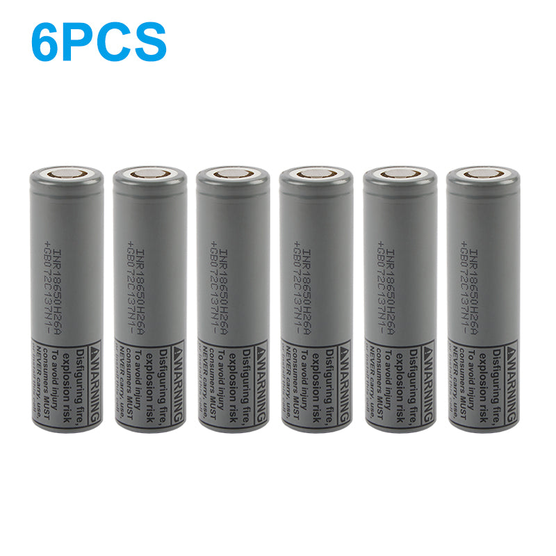 INR18650H26A 2500mAh 3.6V Li-ion Rechargeable Battery Cell – 22A High Drain