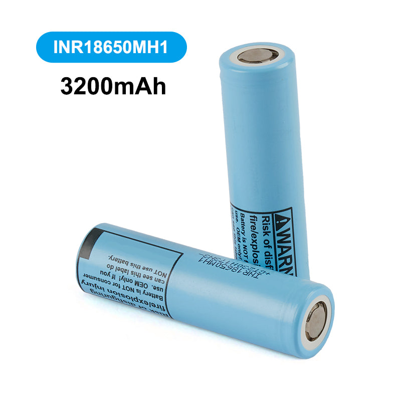 Celdas INR18650MH1 de 3200 mAh y 3,7 V para baterías recargables de litio LG, linternas, cigarrillos electrónicos, soldadura por puntos y cable conductor (1-10 unidades)