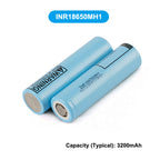 Celdas INR18650MH1 de 3200 mAh y 3,7 V para baterías recargables de litio LG, linternas, cigarrillos electrónicos, soldadura por puntos y cable conductor (1-10 unidades)