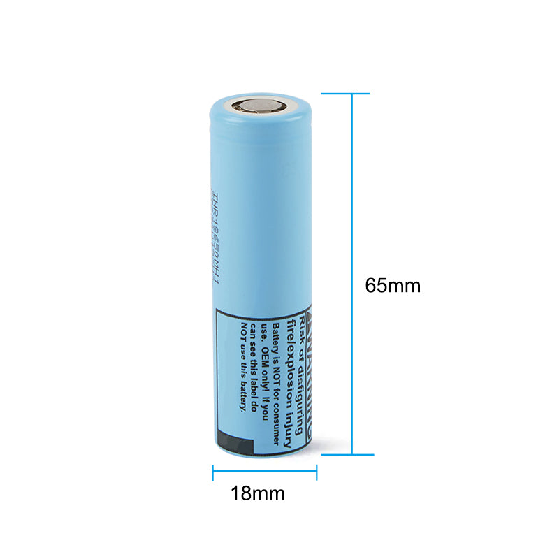 Celdas INR18650MH1 de 3200 mAh y 3,7 V para baterías recargables de litio LG, linternas, cigarrillos electrónicos, soldadura por puntos y cable conductor (1-10 unidades)