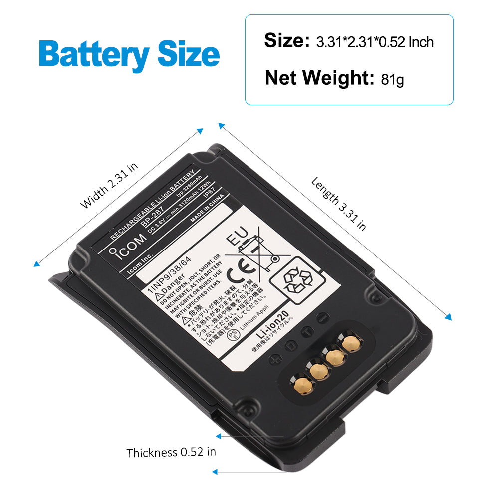 Icom-BP-287-3.6V-12Wh-Radio-Battery