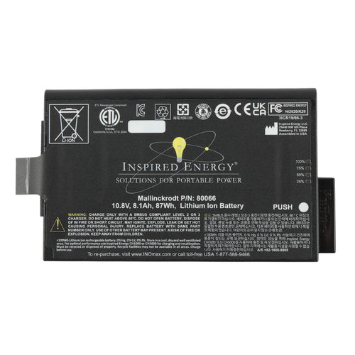 80066 Li-ion Battery 10.8V 87Wh 8.1Ah for GE USM35 Ultrasonic Flaw Detector