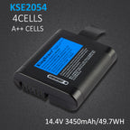 FLIR KSE-2054 battery for flaw detectors showing the interface slot and golden contact points