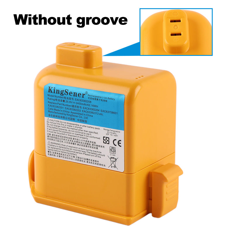 EAC63382204 Battery For LG CordZero A9 A905RM Vacuum Cleaner - Without-groove