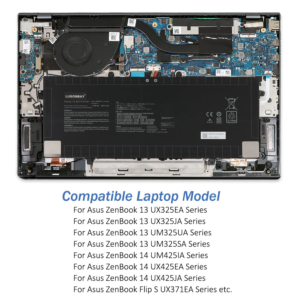 LUSONBAY C41N1904 Replacement Battery For ASUS ZenBook 14 UX425UA UM425IA UX425EA - Compatible Laptop Model