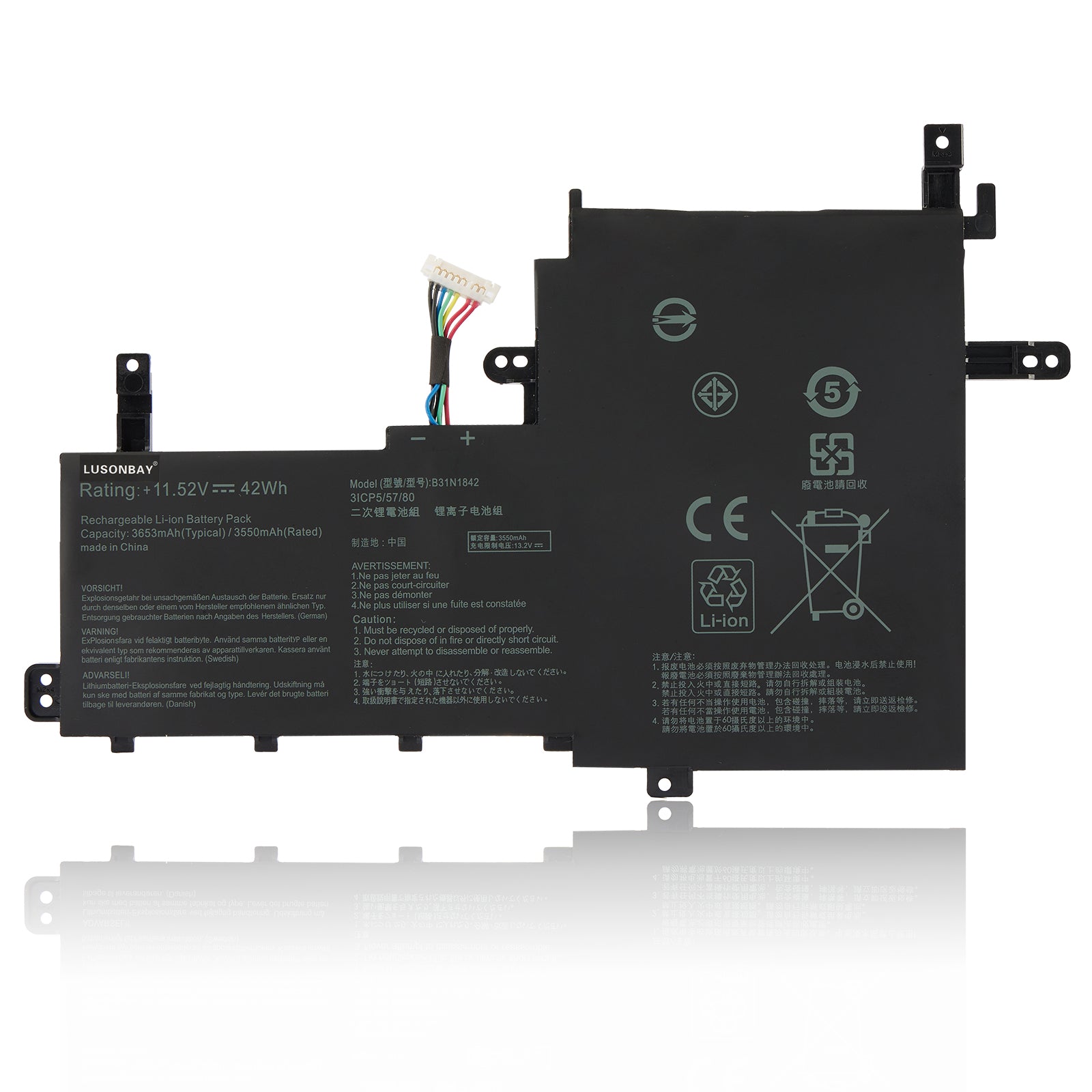 LUSONBAY-B31N1842-11.52V-42Wh-Laptop-Battery