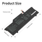 LUSONBAY C31N1914 Laptop Battery for Asus ZenBook 13 UX425UG 14 UX435EA UX435EA-A5007T - Product Size
