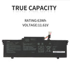 LUSONBAY C31N1914 Laptop Battery for Asus ZenBook 13 UX425UG 14 UX435EA UX435EA-A5007T - True Capacity 11.61V 63Wh