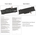 LUSONBAY C31N1914 Laptop Battery for Asus ZenBook 13 UX425UG 14 UX435EA UX435EA-A5007T - Front and back of the battery
