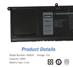 LUSONBAY V6W33 Laptop Battery For Dell Vostro 16 5620 5625 series - Product Details