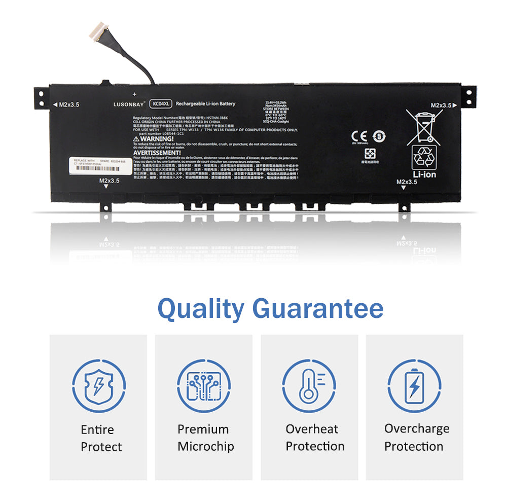 LUSONBAY KC04XL Battery For HP Envy 13 AH Series 13-AH0010TX 13-AH0011TX - Quality Guarantee