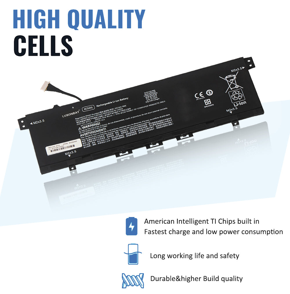 LUSONBAY KC04XL Battery For HP Envy 13 AH Series 13-AH0010TX 13-AH0011TX - High Quality Cells