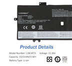LUSONBAY L18C4P71 Battery For Lenovo ThinkPad X1 Carbon 7th 8th Gen Series - Product Details