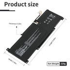 LUSONBAY BTY-M491 Laptop Battery For MSI Modern 15 A10RB A10RB-041TW A10RB-033CN A10RB-034CN - Product Size