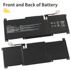 LUSONBAY BTY-M491 Laptop Battery For MSI Modern 15 A10RB A10RB-041TW A10RB-033CN A10RB-034CN - Front and back of the battery