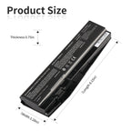 LUSONBAY N850BAT-6 Laptop Battery For Clevo N850 N850HC N850HJ N870HC N870HJ1 - Product Size