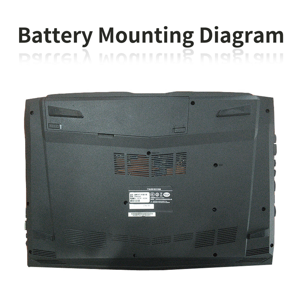 LUSONBAY N850BAT-6 Laptop Battery For Clevo N850 N850HC N850HJ N870HC N870HJ1 - Battery Mounting Diagram
