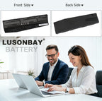 LUSONBAY N850BAT-6 Laptop Battery For Clevo N850 N850HC N850HJ N870HC N870HJ1 - Front and back of the battery