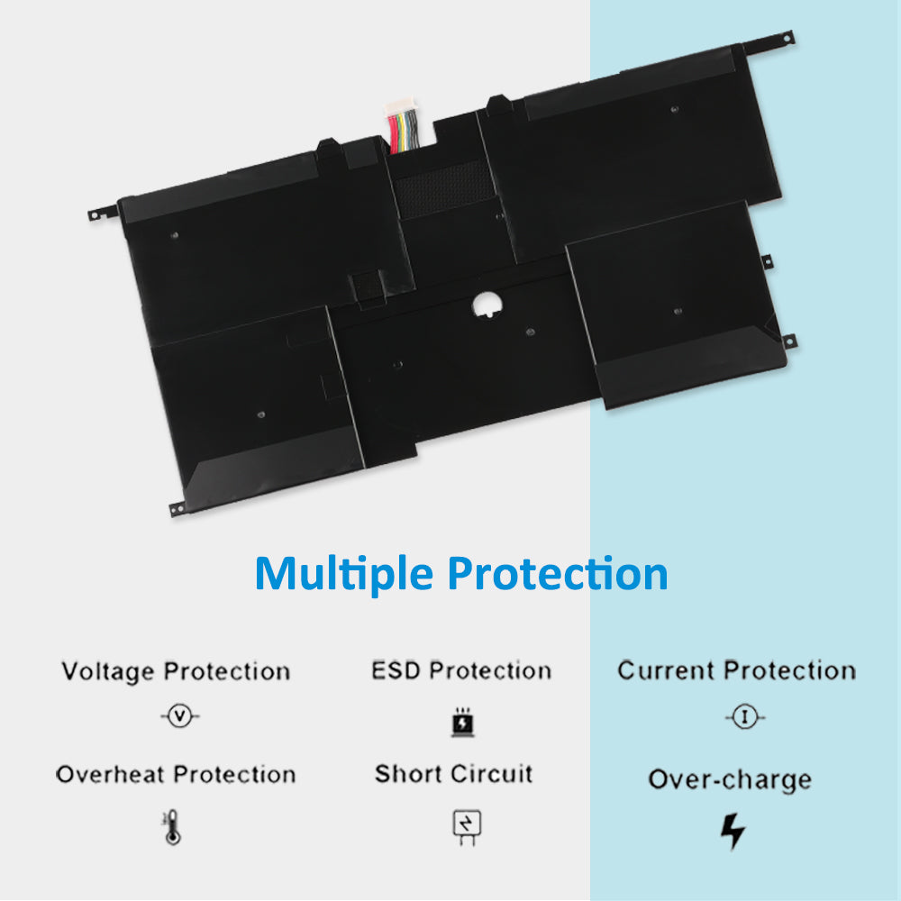 00HW003 Laptop Battery for Lenovo, 15.2V 50Wh, showing black unit with labels and two repair screwdrivers