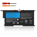 00HW003 Laptop Battery for Lenovo, 15.2V 50Wh, showing black unit with labels and two repair screwdrivers