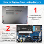 45N1706 Laptop Battery for Lenovo, 14.8V 47Wh, showing technical specs and multi-language warning labels