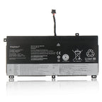 45N1741 Replacement Laptop Battery for Lenovo, 3990mAh, front view of slim black internal battery with connector wires.