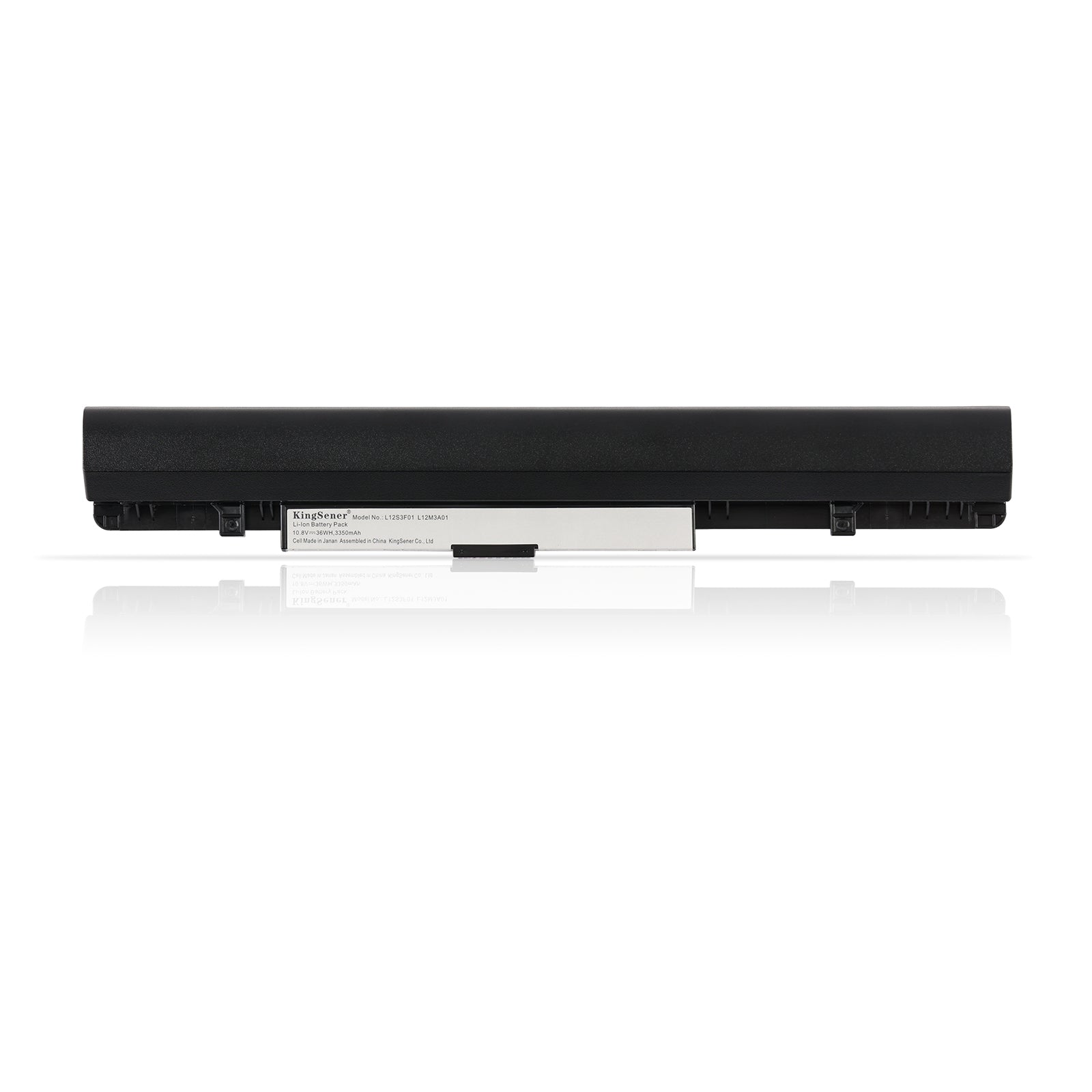 L12S3F01 laptop battery for Lenovo IdeaPad S210 S215, 10.8V 36WH 3350mAh, long cylindrical design with silver technical label.