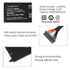 L14S4P22 Laptop Battery for Lenovo Y700, 14.8V 60Wh, showing the internal unit with screw tabs