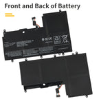 L14S4P72 replacement battery front and back dual side view, Li-ion 7.4V 45Wh for Lenovo Yoga 3 14 and Yoga 700