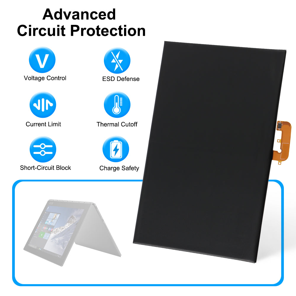 L15C2P31 tablet battery with 6-layer circuit protection for Lenovo Yoga Book, safe operation