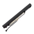 L15L3A03 Replacement Laptop Battery for Lenovo IdeaPad, 10.8V 24Wh 2200mAh, Long slim black battery with labels.