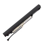 L15L3A03 Replacement Laptop Battery for Lenovo IdeaPad, 10.8V 24Wh 2200mAh, Long slim black battery with labels.