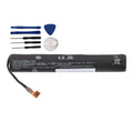 L15D2K31 Tablet Battery for Lenovo Yoga, 3.75V 6200mAh, showing cylindrical unit and repair tools