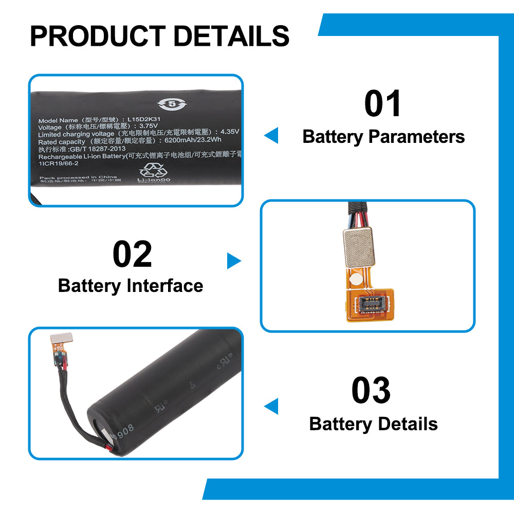 Lenovo-L15D2K31-3.75V-6.2Ah-Tablet-Battery