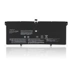 L16M4P60 Replacement Laptop Battery for Lenovo Yoga, 7.68V 70Wh 9120mAh, Flat black rectangular battery with top connector.