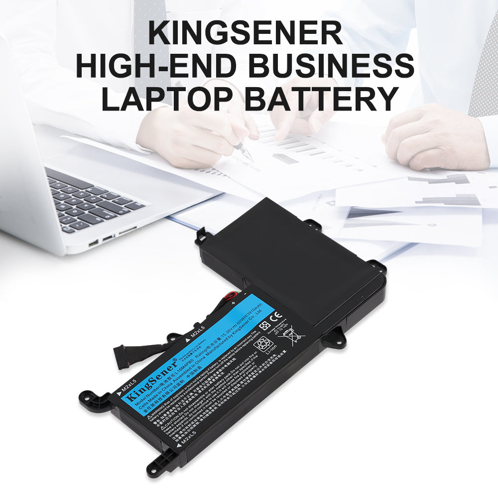 L16S4TB0 Replacement Laptop Battery for Lenovo, , perspective view of the battery casing and mounting tabs.