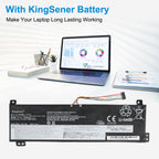 Lenovo L17C2PB3 replacement Li-ion laptop battery 7.6V 30Wh 4030mAh for long lasting working performance