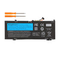 L17C4PB0 laptop battery for Lenovo Flex 6-14IKB, 7.68V 45WH 5.928Ah, with two orange screwdrivers and multicolored wire connector.