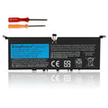 L17M4PE1 Replacement Laptop Battery for Lenovo, , front view of slim black internal battery with connector wires.