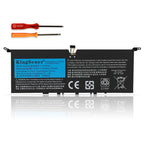 L17M4PE1 Replacement Laptop Battery for Lenovo, , front view of slim black internal battery with connector wires.