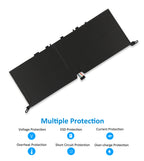 L17M4PE1 Replacement Laptop Battery for Lenovo, , rear view showing the smooth surface and structural design.