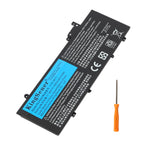 L17L3P71 Replacement Battery for Lenovo ThinkPad T480S - Front View on White