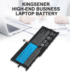 L17M4P71 Replacement Laptop Battery for Lenovo, 15.36V 54Wh/3520mAh, perspective view of the battery casing and mounting tabs