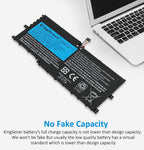 L17M4P71 Replacement Laptop Battery for Lenovo, 15.36V 54Wh/3520mAh, side profile highlighting the slim form factor.