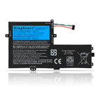 L18C3PF6 Replacement Laptop Battery for Lenovo, 11.25V 36Wh 3320mAh, Black L-shaped with 6-colored wire connector.