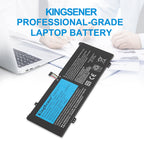 L18C4PF0 Laptop Battery for Lenovo, 15.36V 45Wh, showing flat black casing with screw-hole tabs and connector